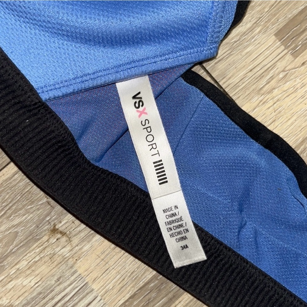 Victoria's Secret Blue, Gray, and Orange Sports Bra - Picture 3 of 4